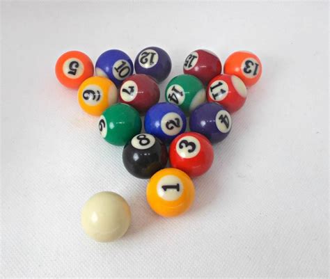 Mini Pool Billiard Balls For Charms Pendants And More Etsy Billiard