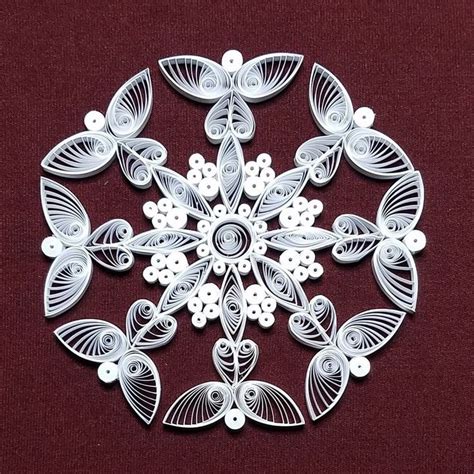 Quilled Snowflake Etsy Quilling Designs Quilling Patterns