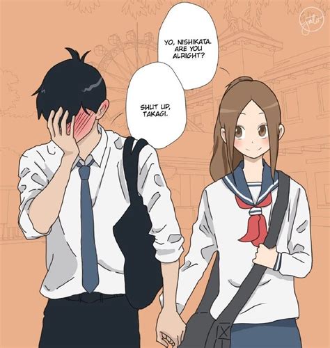Nishikata And Takagi First Day As Couple By Jiannetobias Deviantart Anime Casais Bonitos De