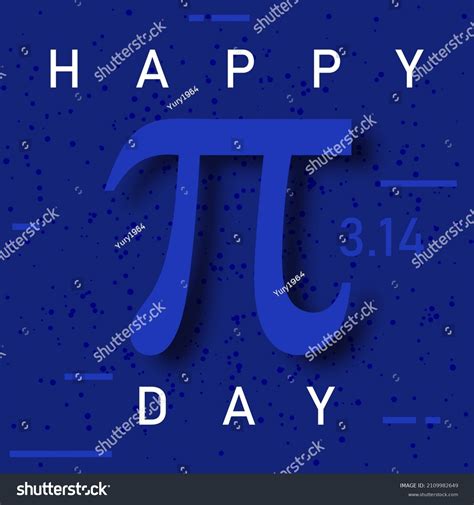 Happy Pi Day Celebrate Pi Day Mathematical Royalty Free Stock