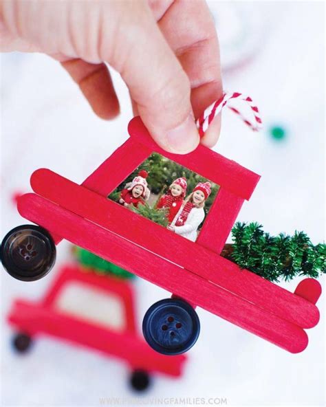 Make This Adorable Diy Popsicle Stick Christmas Truck And Add A Special