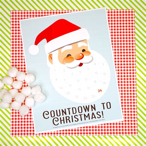 Christmas Countdown Worksheet