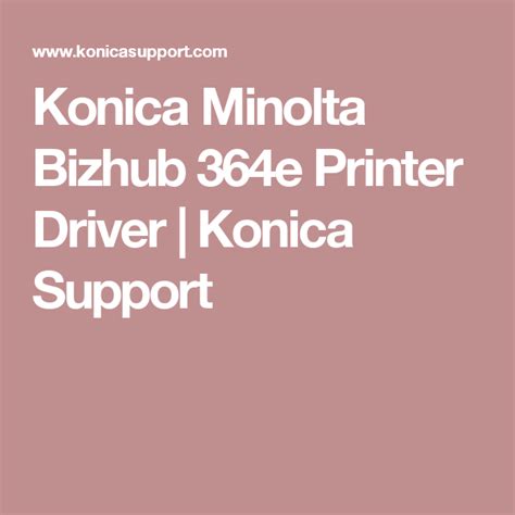 ©2018 konica minolta business solutions (thailand) co., ltd. Download Printer Driver Konicaminolta Bizhub C364E : Refurbished Minolta Bizhub C364e Automate ...