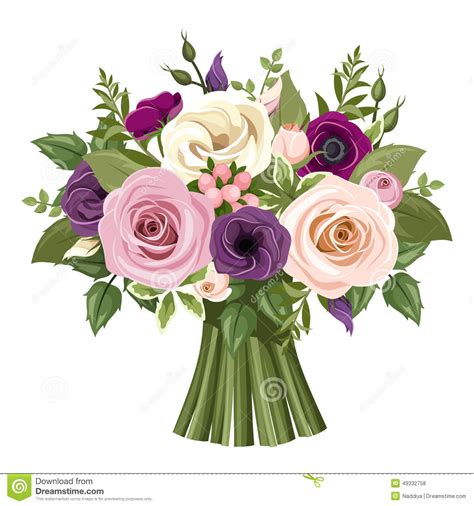 Free Free 135 Purple Flower Bouquet Svg SVG PNG EPS DXF File