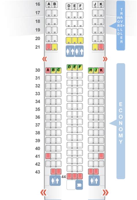Boeing 787 9 Etihad схема салона