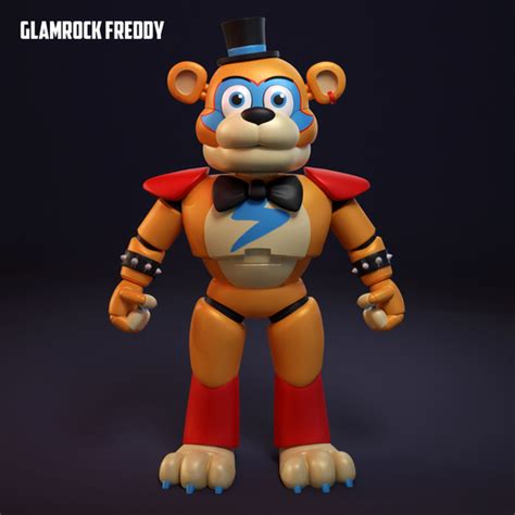 Stl File Five Nights At Freddys Glamrock Freddys・design To Download