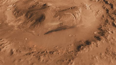 Canyons On Mountain Inside Gale Crater Nasa Mars Exploration