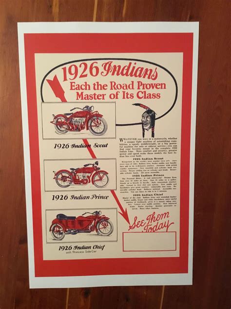 Bfe vintage motorcycles specializes in buying, selling, restoring, and servicing vintage motorcycles in addition to buying and selling vintage motorcycle the best in vintage motorcycles. Vintage Indian motorcycle reproduction poster by BohoGogo ...