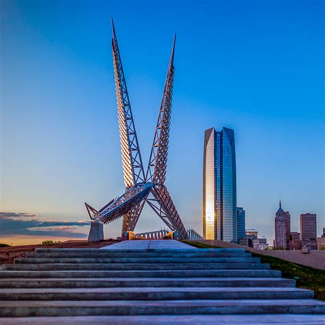 Gateway Skydance Bridge In Oklahoma City A Foot Bridge In Flickr