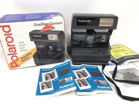 Vintage Polaroid One Step Close Up Film 600 Plus Instant Camera Great