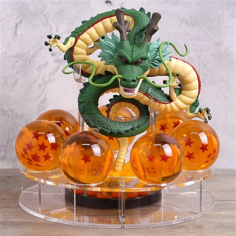 Dragon Ball Z Shenron With Crystal Dragon Balls Pvc Figure Set Collectible Model Toy No Box In