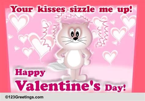 Sizzling Kiss Free Kisses And Smooches Ecards Greeting Cards 123