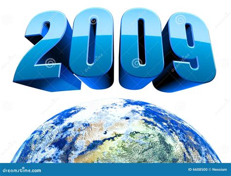 Earth 2009 3d Isolated Stock Illustration Illustration Of World 6608500