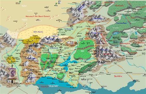 Forgotten Realms Map Of Cormyrpdf Gary Gygax Games Campaign Settings