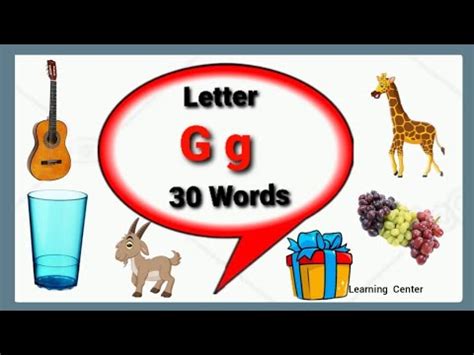 Letter G Words For Kids  Lovealways Marissa