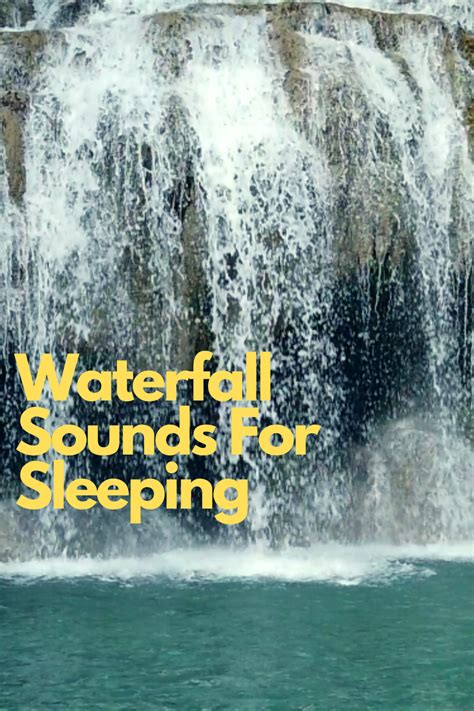 Relaxing Waterfall Sounds For Sleeping Waterfall Sounds Waterfall