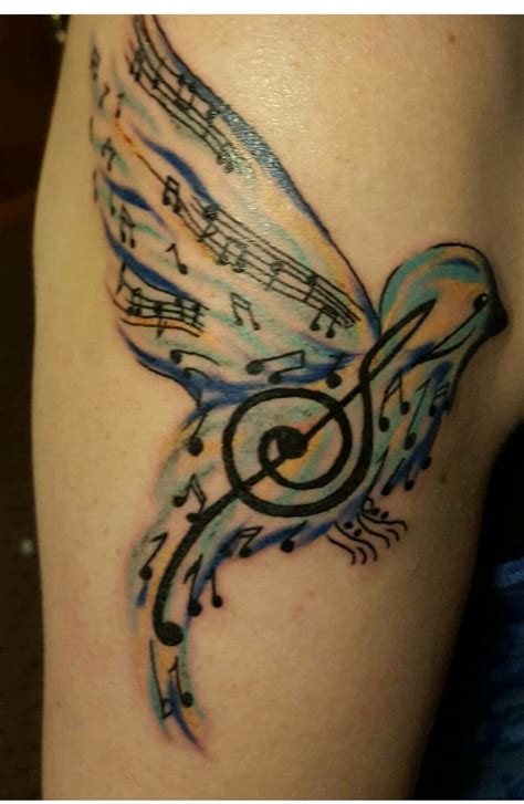 Bird And Music Tattoo Half Sleeve Tattoo Site