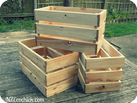 Things To Make Out Of Pallets Nz Ecochick Pallet Crates Wooden