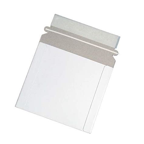 Maxtek Cddvd Disc White Cardboard Mailers 6 X 6 38 Inches Self Seal