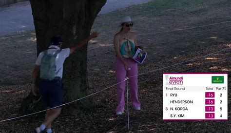 Watch Spectator Picks Up Nelly Korda S Golf Ball At Amundi Evian Championship Have Stix Will