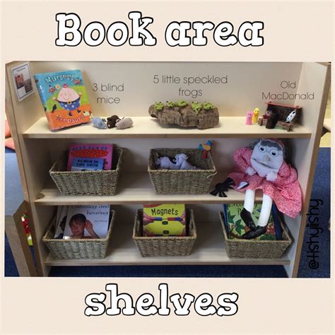 Book Area Shelves Puppets For Nursery Rhymes On The Top Shelf Props