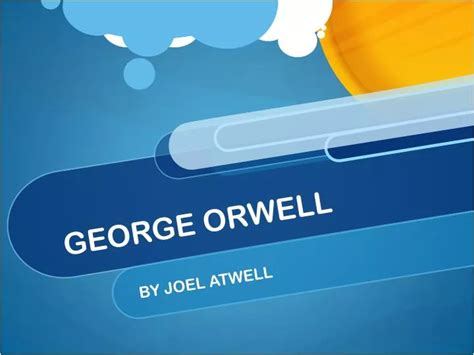 Ppt George Orwell Powerpoint Presentation Free Download Id2796346