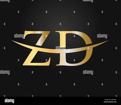 Initial Monogram Letter Zd Logo Design Vector Zd Logo Design Template
