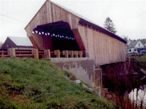 Willard Twin Covered Bridge Village Of North Hartland Vermont