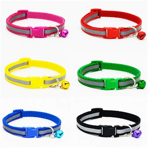 Nylon Reflective Pet Dog Collar For Small Dogs Collars With Bell For