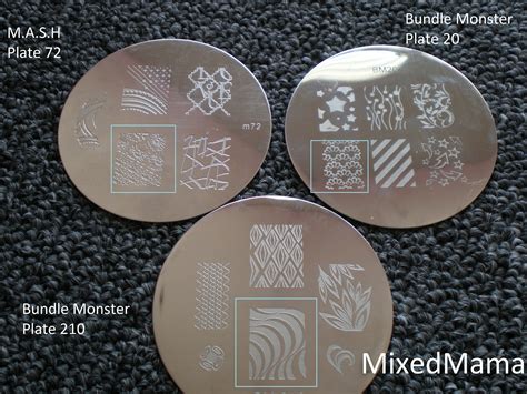 Mixedmama Nail Stamping Plate Comparison
