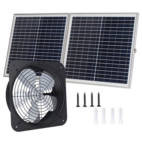 Buy Pumplus 1200CFM 14in Solar Fan for Chicken Coops, 30W Solar Panel
