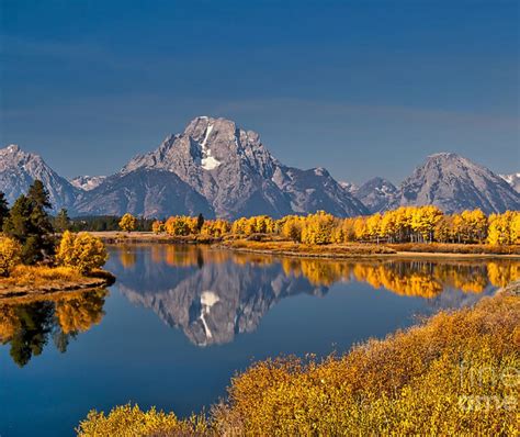 Fall Colors At Oxbow Bend In Grand Teton National Park Fleece Blanket