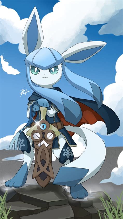 Awesome And Cute Glaceon It Kind Of Looks Like Lucina From Fire Emblem