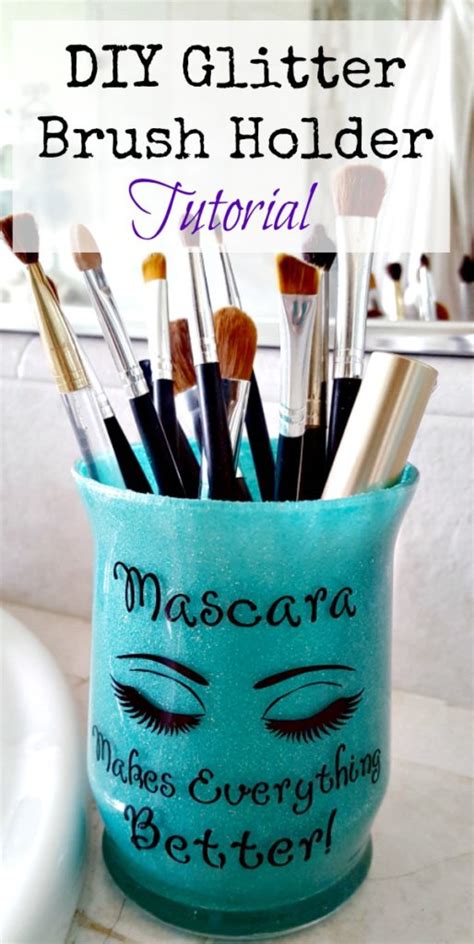 Diy pedestal makeup brush holder. Makeup Glitter Brush Holder DIY Tutorial ~ So Easy and Fun ...