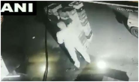 After Snatching Food And Blankets Up Cop Caught On Cctv Stealing Milk Packets