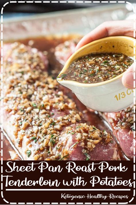 Add to pan with vegetables. Sheet Pan Roast Pork Tenderloin with Potatoes - DELICIOUS ...