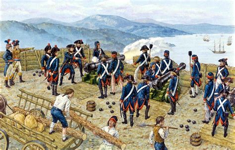 1793 Toulon Battery De La Montagne Opens Fire On The Allied Fleet