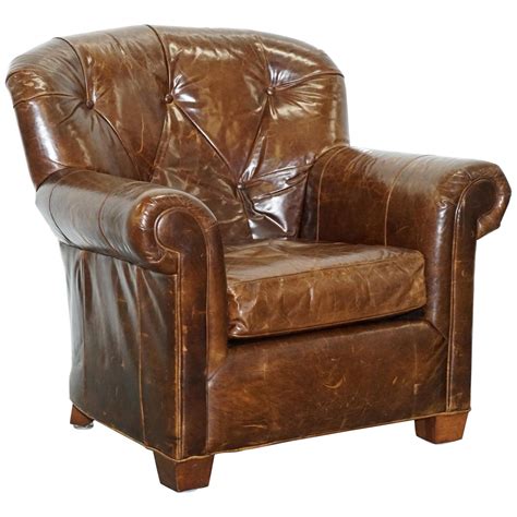 3.6 out of 5 stars. Large Vintage Aged Brown Leather Ralph Lauren Club ...