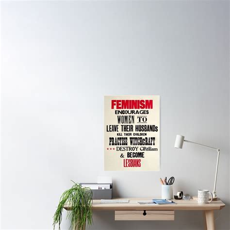 feminism poster for sale by daveandmeg redbubble