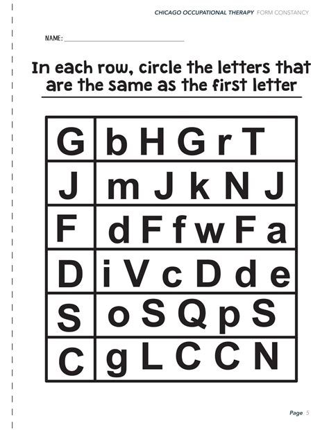 You can & download or print using the browser document reader options. Visual Perceptual Activity Worksheets - Chicago ...