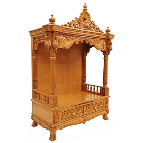 Shilpi Sheesham Wood Home Temple 36 X 18 X 42 Inch Brown Home And Kitchen