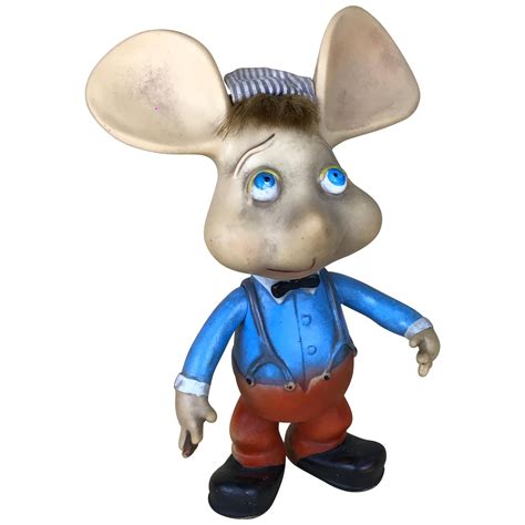 1960s Topo Gigio Mouse Rubber Squeak Toy Made In Italy With Original Hat At 1stdibs Topogigio