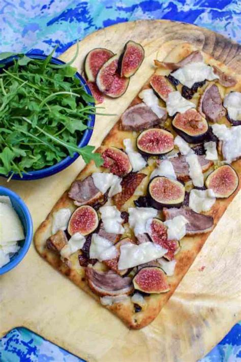 Duck Fresh Fig Pizza With Balsamic Drizzle The Beard And The Baker