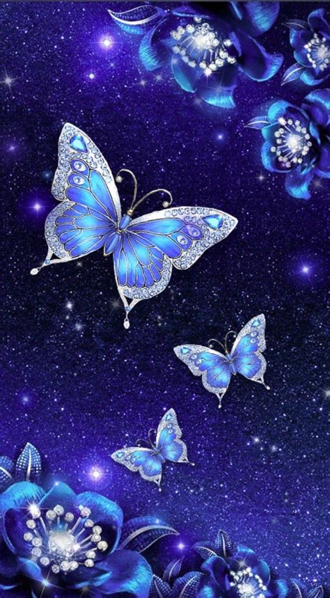Pin By Eleftheria Merkoulidi On Elegant Wallpaper Blue Butterfly