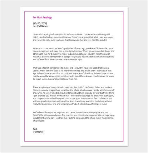 Apology Letter Template 33 Samples Examples And Formats