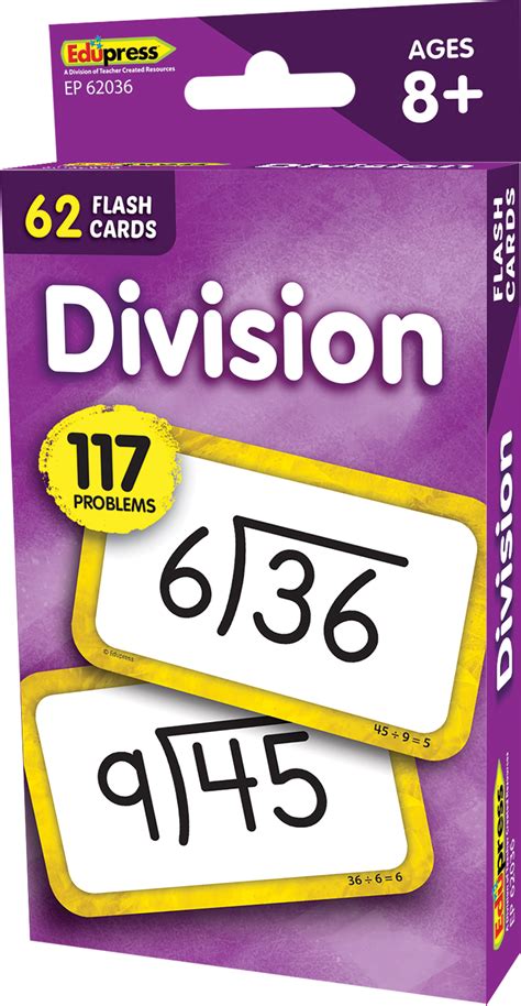 Division Flash Cards