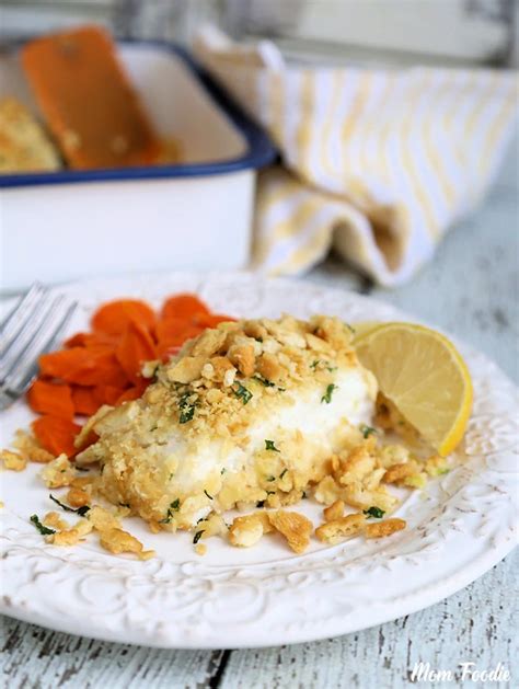 Baked Cod With Ritz Cracker Topping New England Style