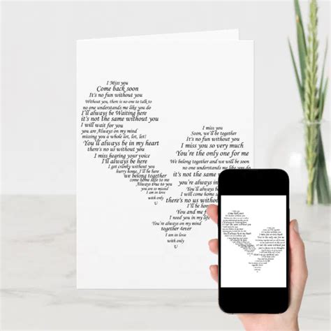 I Miss You Broken Separated Heart Card Zazzle