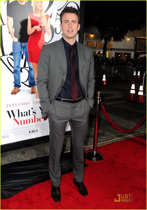 Anna Faris And Chris Evans Whats Your Number Premiere Pair Photo