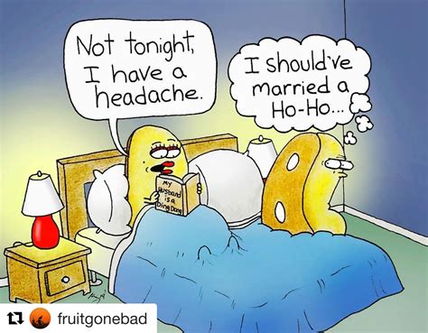 A Cartoon Depicting A Man In Bed With Two Speech Bubbles Above Him That Say Not Tonight I Have
